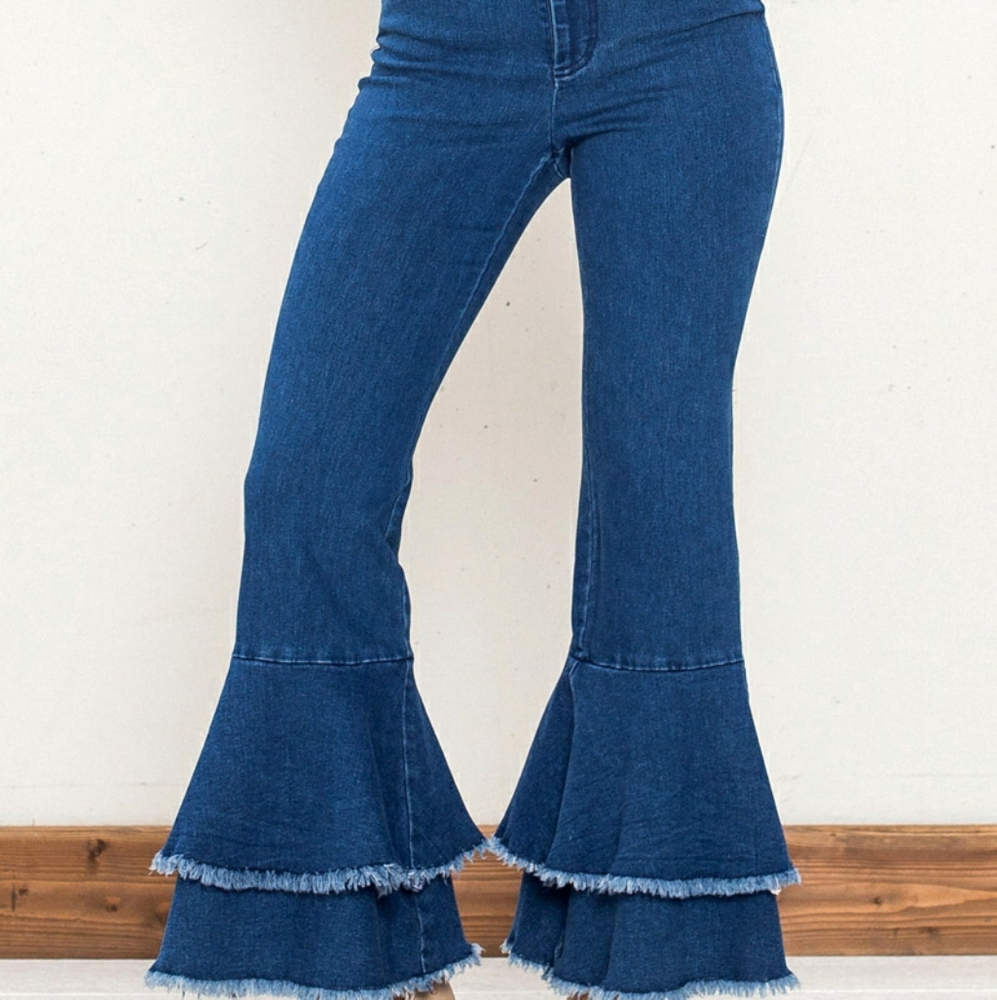 Jealous Tomato Bell Bottom Jeans - Picture 5 of 7